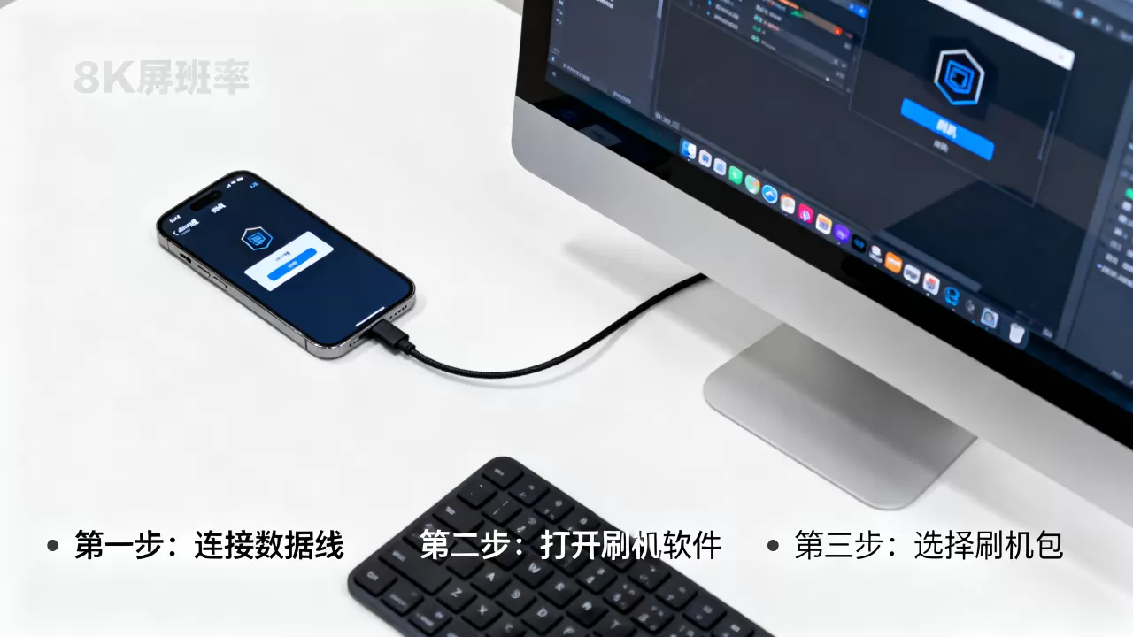 怎样连接电脑刷机，手机刷机教程