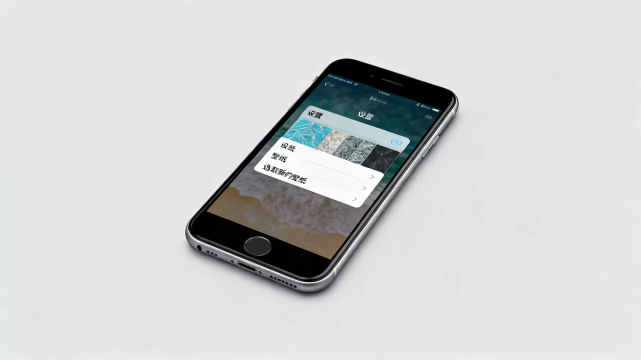 iphone6 plus自带壁纸在哪，iphone6 plus自带壁纸怎么设置