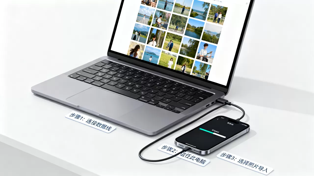 电脑照片怎么传到iPhone？电脑照片导入手机方法