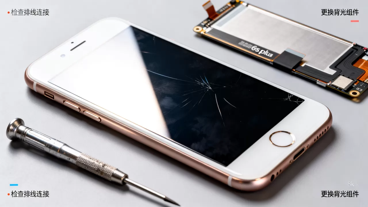 iPhone6splus阴阳屏怎么修，iPhone6splus阴阳屏维修