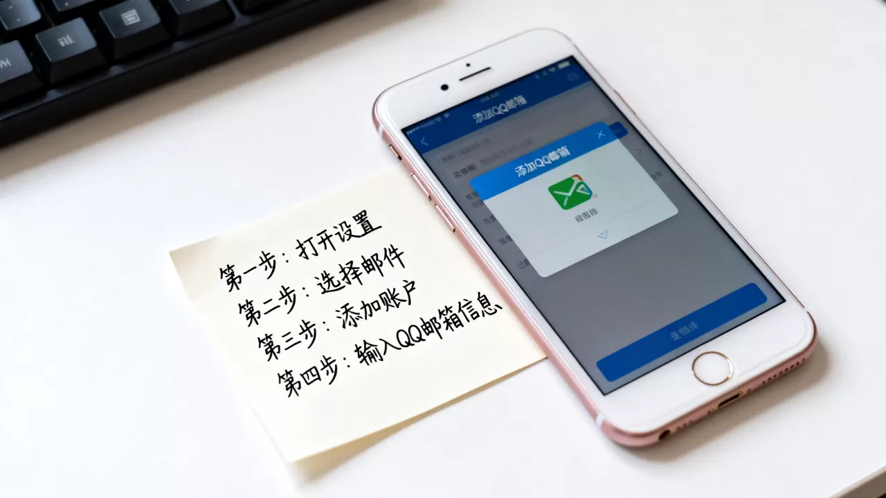 iphone6怎么添加qq邮箱，iphone6添加qq邮箱