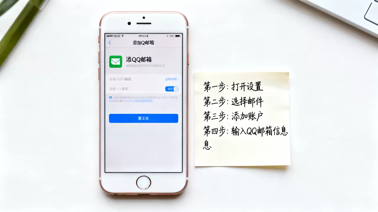 iphone6怎么添加qq邮箱，iphone6添加qq邮箱