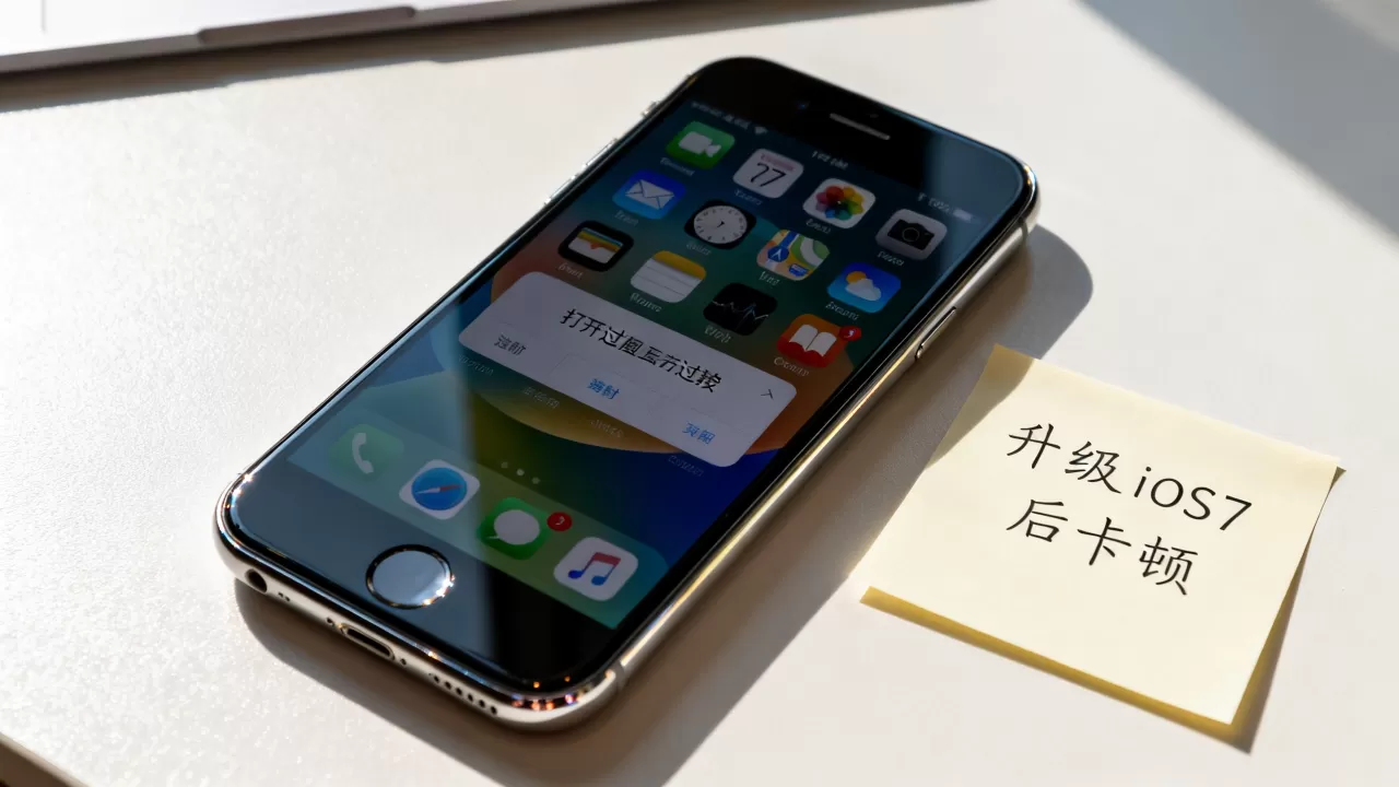 iphone手机升级ios7后变卡怎么办，iphone升级ios7