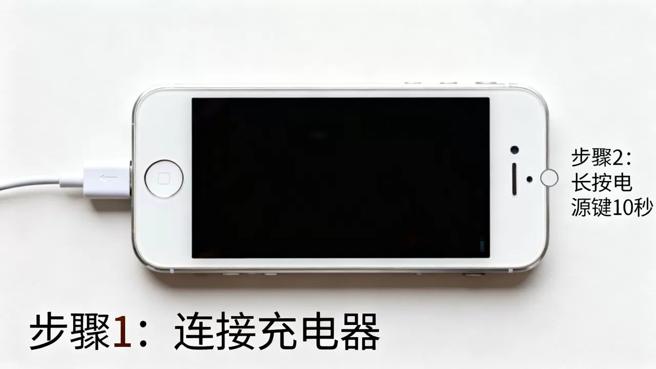 日版iphone5不显示怎么办，iphone5黑屏解决方法