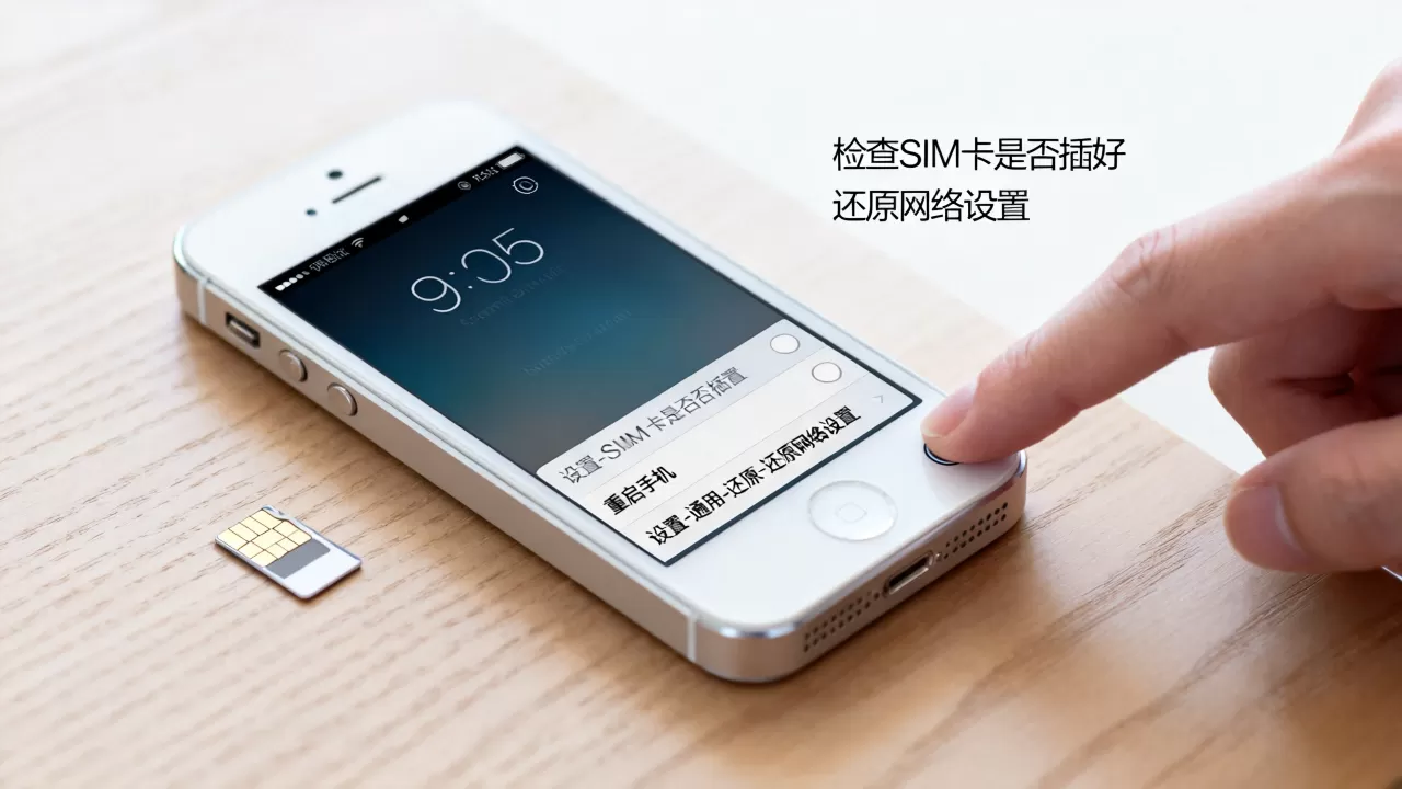 iphone5锁屏没信号怎么办，iphone5无信号解决方法