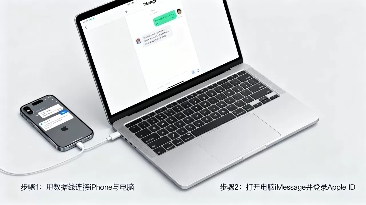 iphone在电脑上怎么发短信，苹果手机连接电脑发信息教程