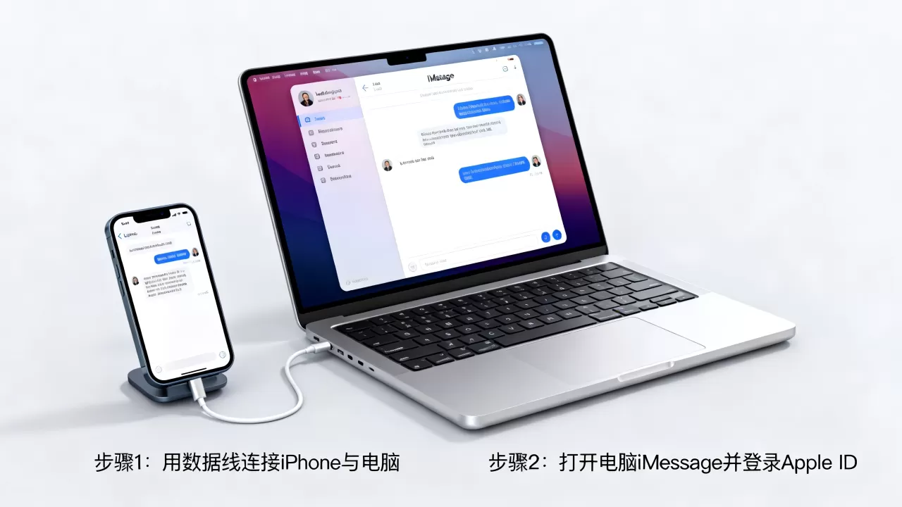 iphone在电脑上怎么发短信，苹果手机连接电脑发信息教程