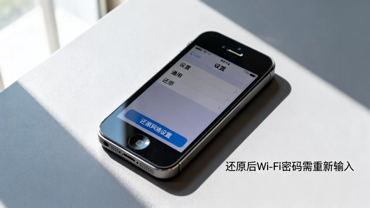 iphone4还原网络设置后Wi-Fi密码丢失怎么办，iphone4还原网络设置