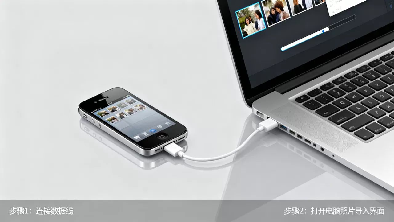 iphone4怎么导出照片，iphone4导出照片到电脑