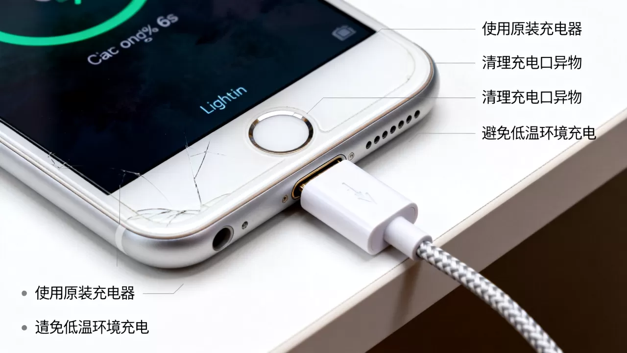 iphone6s快速充电，iphone6s充电慢怎么解决