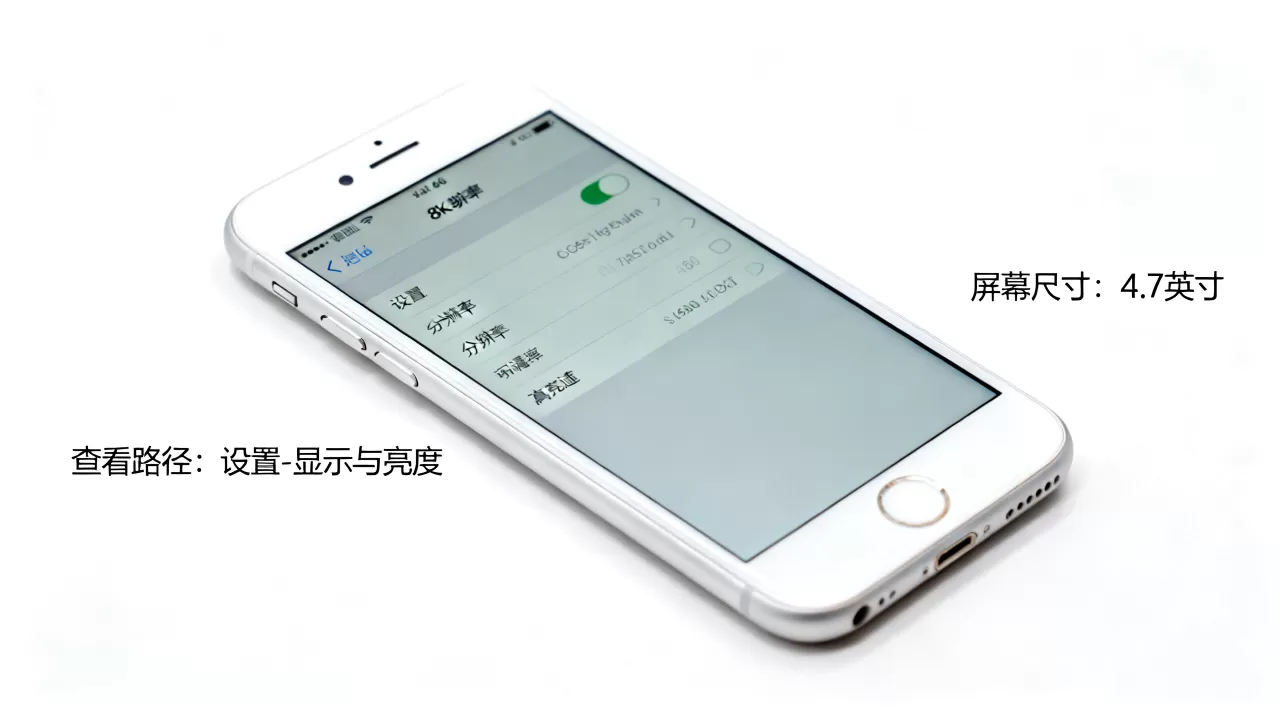 怎么显示iPhone6屏幕尺寸，iPhone6屏幕多大