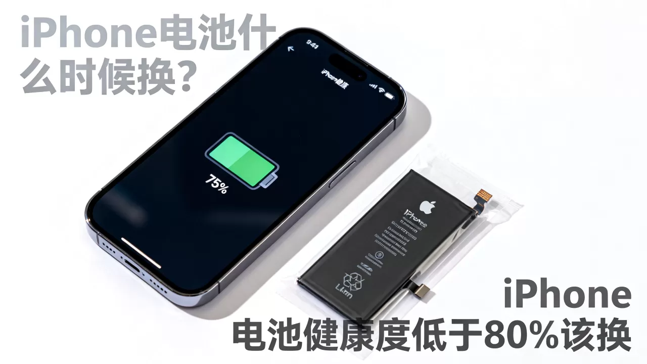 iPhone电池什么时候换？iPhone电池健康度低于80%该换
