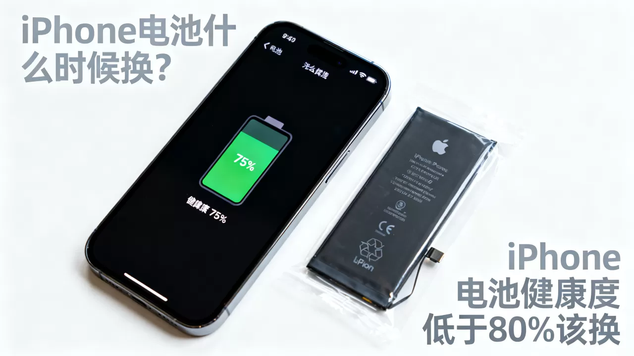 iPhone电池什么时候换？iPhone电池健康度低于80%该换
