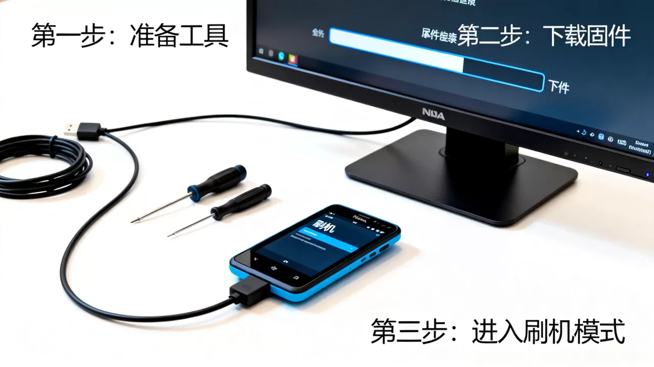 诺基亚wp7刷机教程，wp7系统怎么刷机