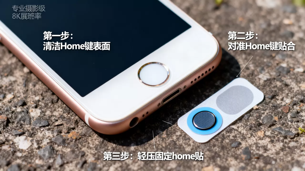 iphone6s home贴怎么贴，iphone6s home贴教程