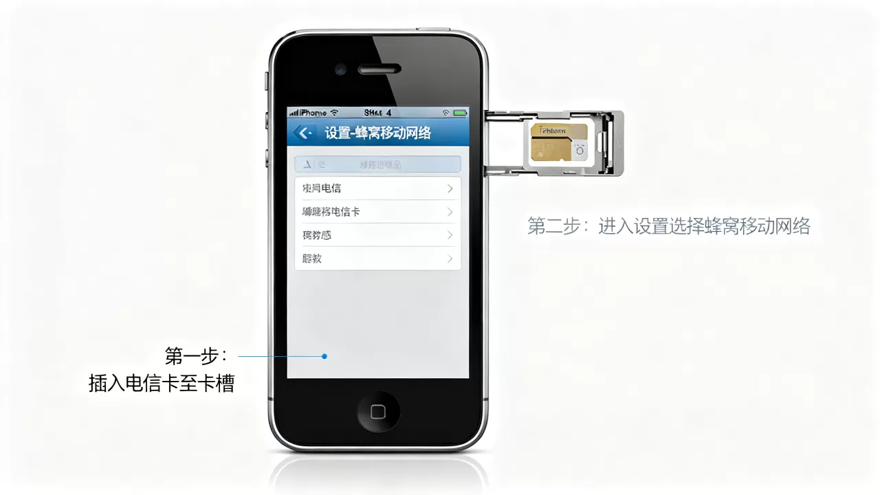 iphone4电信卡怎么用？iphone4电信卡教程