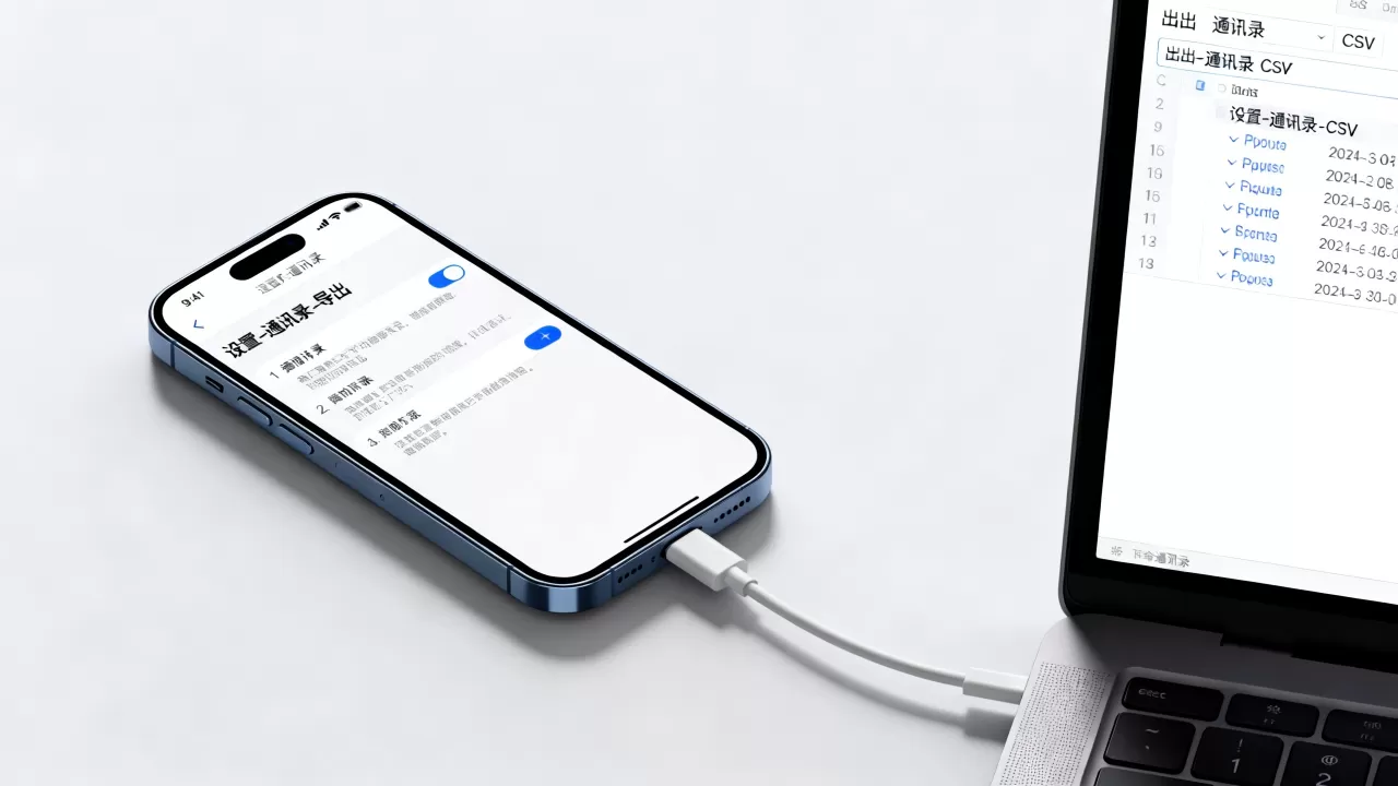 iphone怎么复制通讯录，iphone导出通讯录到电脑