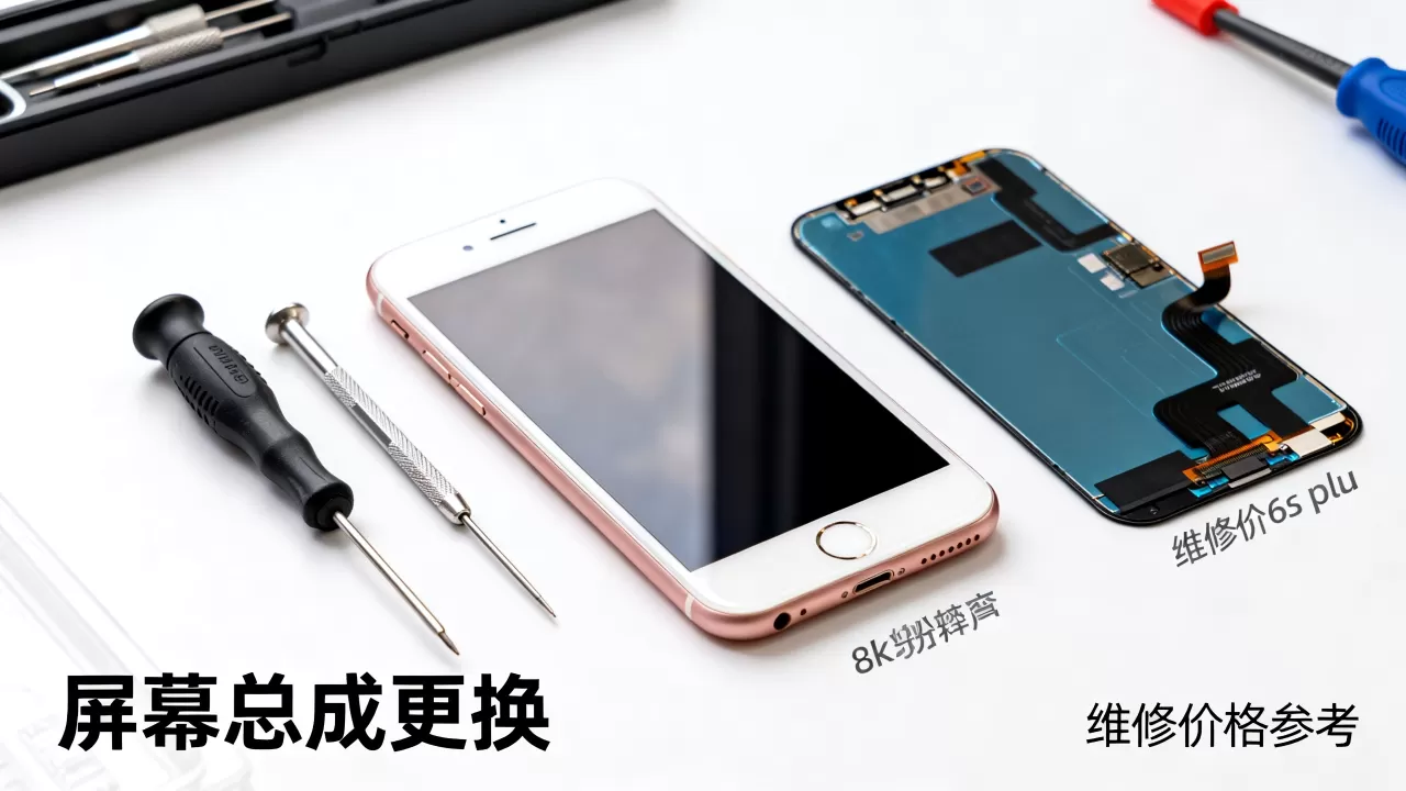 iphone6s plus维修多少钱，iphone6s plus屏幕总成更换
