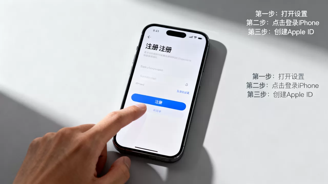 苹果id账号注册教程，iphone id怎么注册