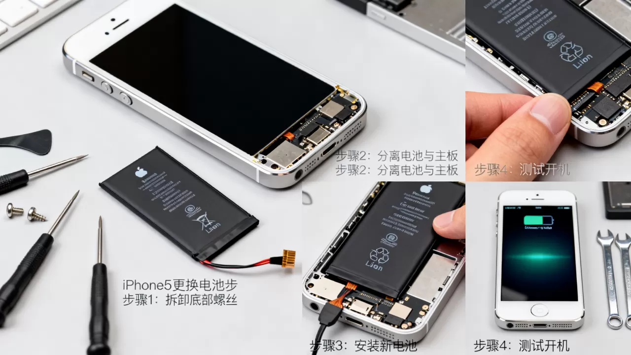 iphone5如何更换电池，iphone5换电池教程