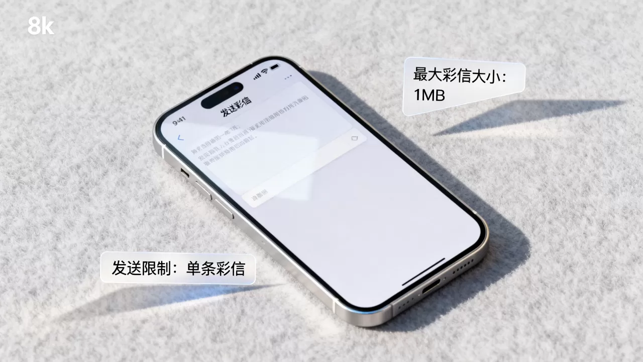 iphone最大彩信大小是多少，iphone彩信发送限制