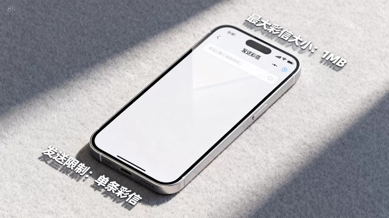 iphone最大彩信大小是多少，iphone彩信发送限制
