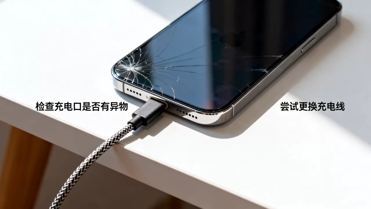 iphone摔了不能充电了怎么办，iphone摔了充不进电