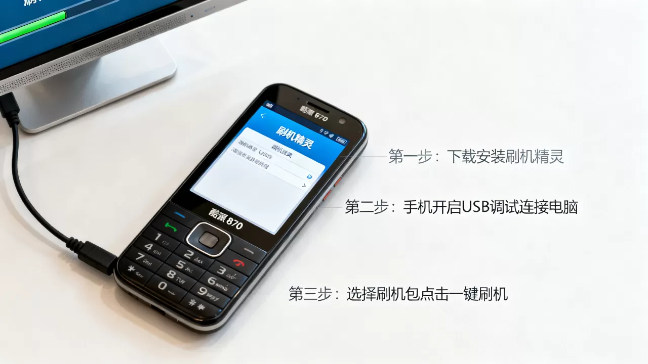 酷派8720刷机精灵怎么用，酷派8720刷机教程