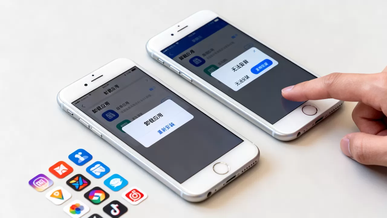 iphone软件卸载后安装不了怎么办，iphone卸载重装