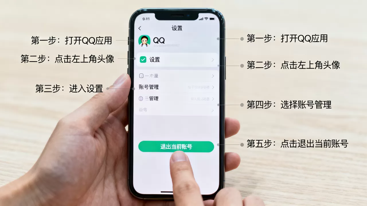 iphone手机qq怎么退出，iphone退出qq账号教程