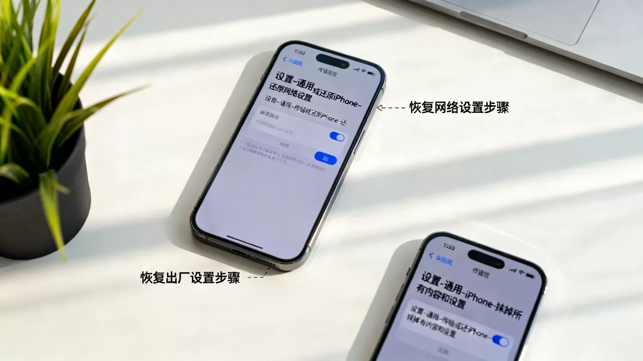 iPhone怎么恢复网络设置，iPhone恢复出厂设置方法