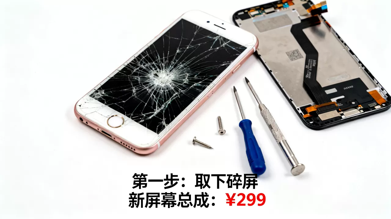 iphone6s面板碎了怎么换？iphone6s屏幕总成价格