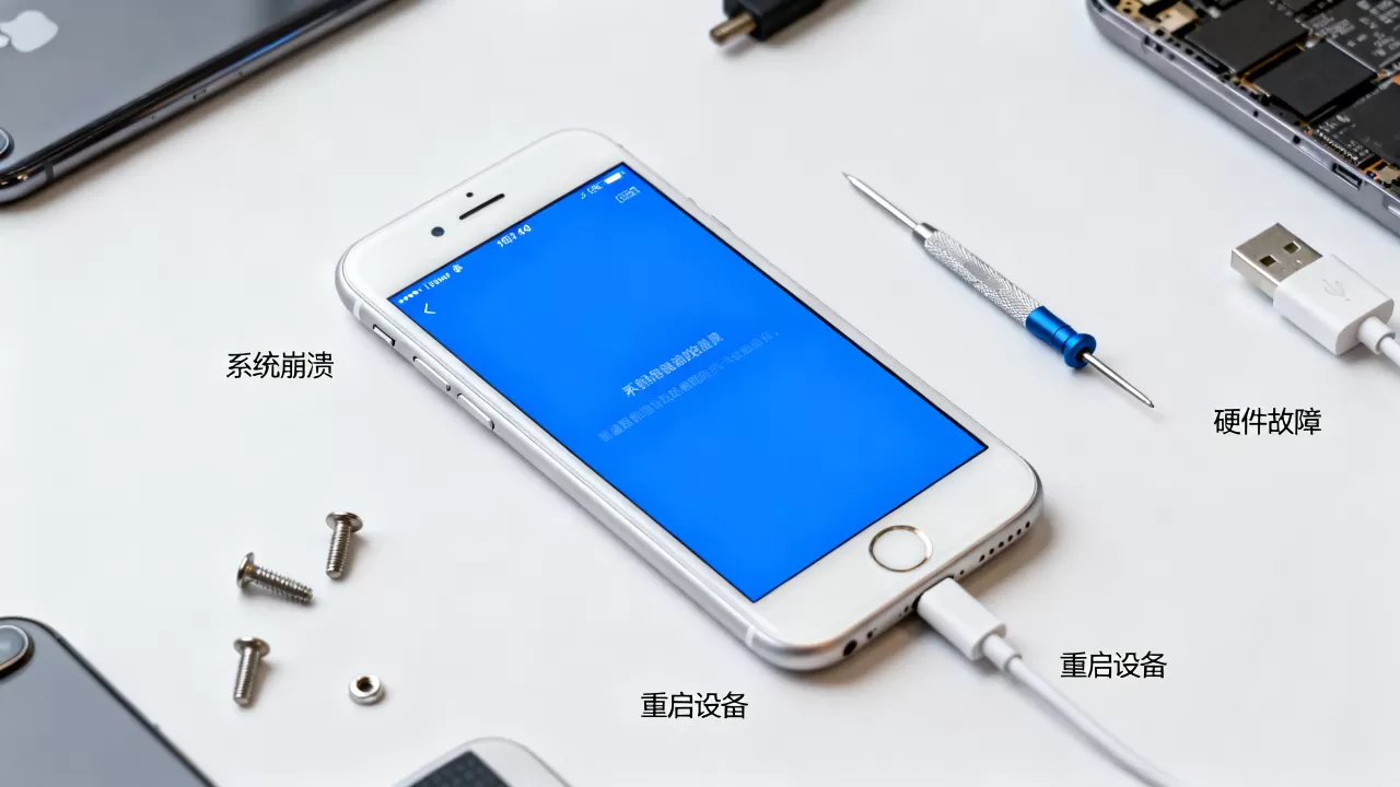 iphone6闪蓝屏怎么办？iPhone6蓝屏故障原因及解决方法