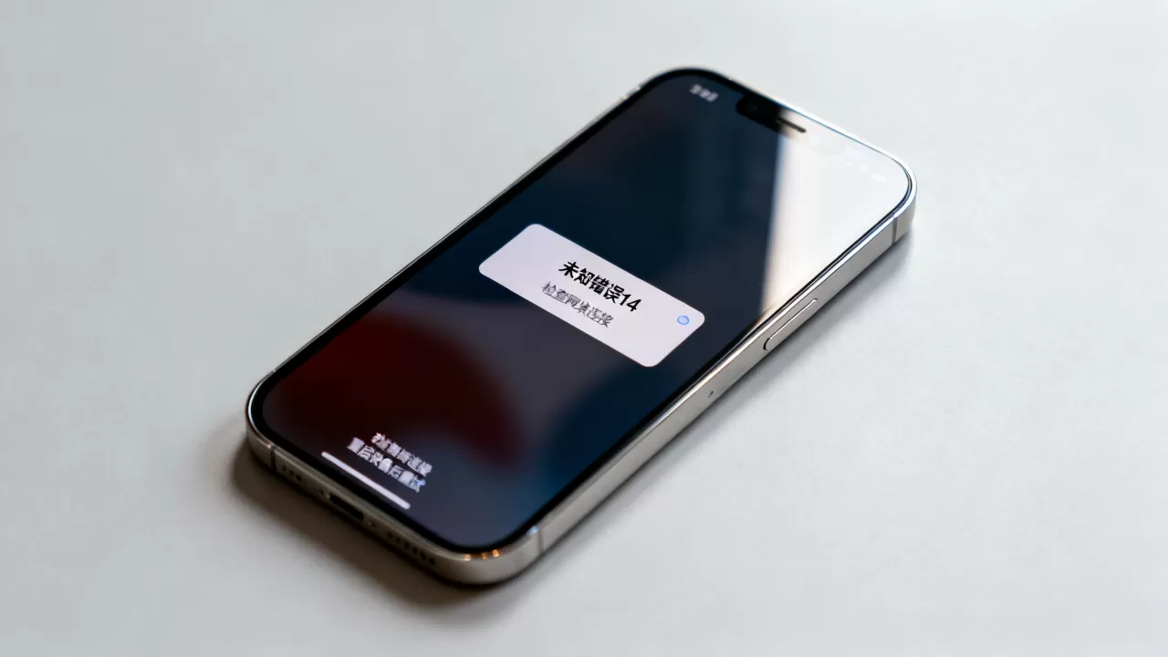 iphone发生未知错误14怎么办，iphone更新失败错误14