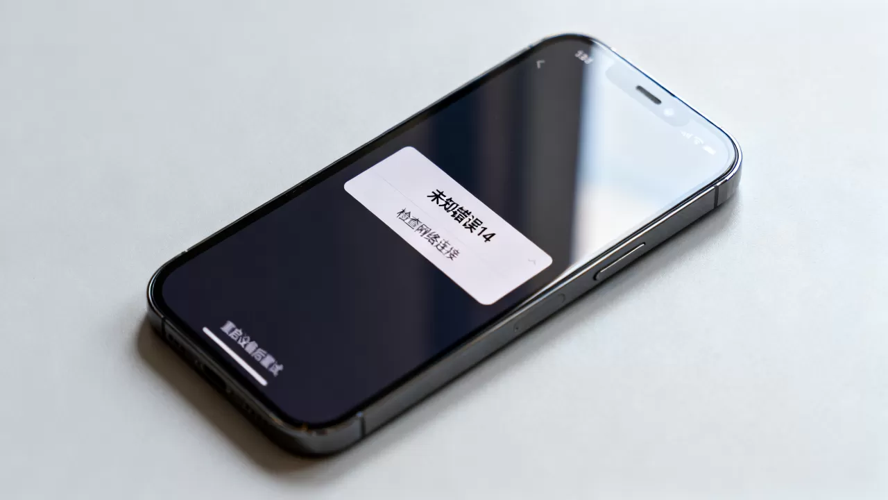 iphone发生未知错误14怎么办，iphone更新失败错误14
