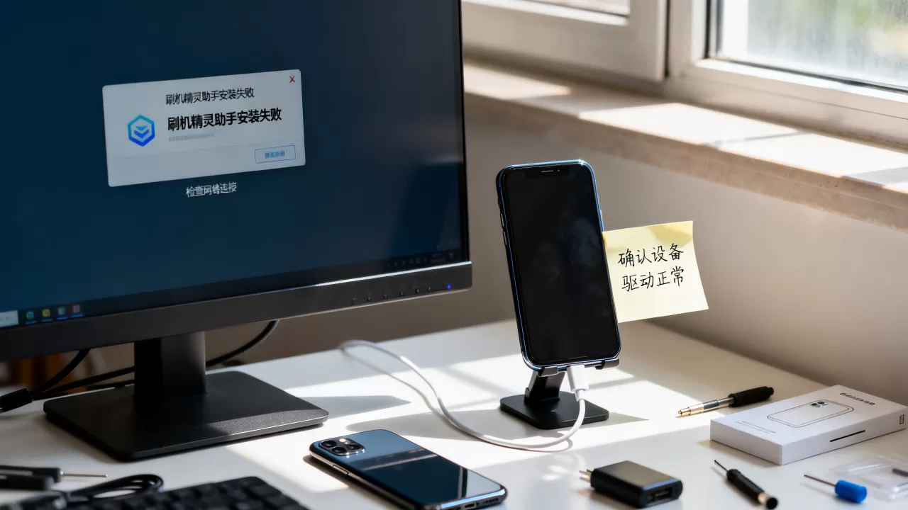刷机精灵助手安装失败怎么办，刷机精灵助手安装失败