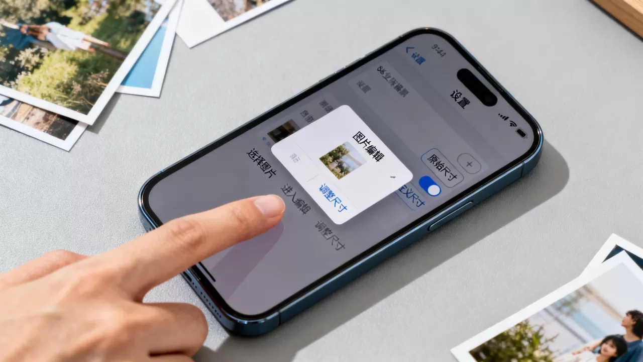 iphone怎么设置图片大小，iPhone图片尺寸调整方法