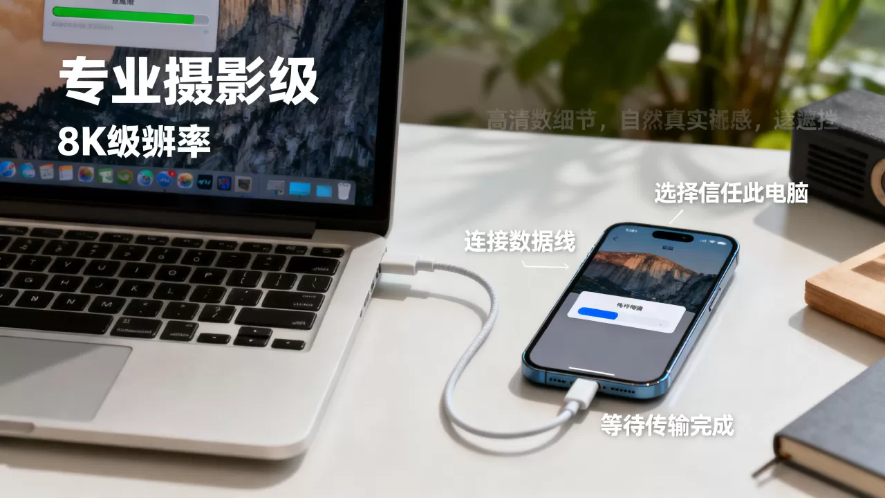 iphone与电脑传输照片，iphone怎么把照片传到电脑上