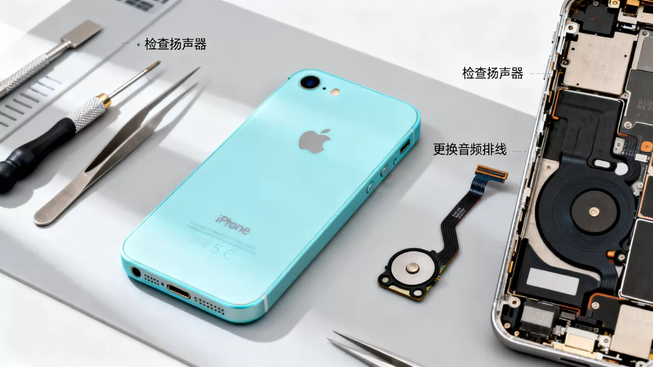 iphone5c没声音怎么办，iphone5c音频故障修复