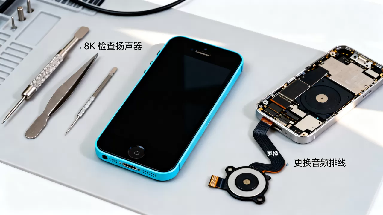 iphone5c没声音怎么办，iphone5c音频故障修复