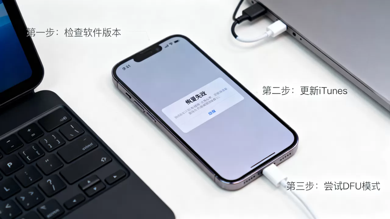 iPhone无法恢复软件太旧怎么办？iPhone恢复失败解决