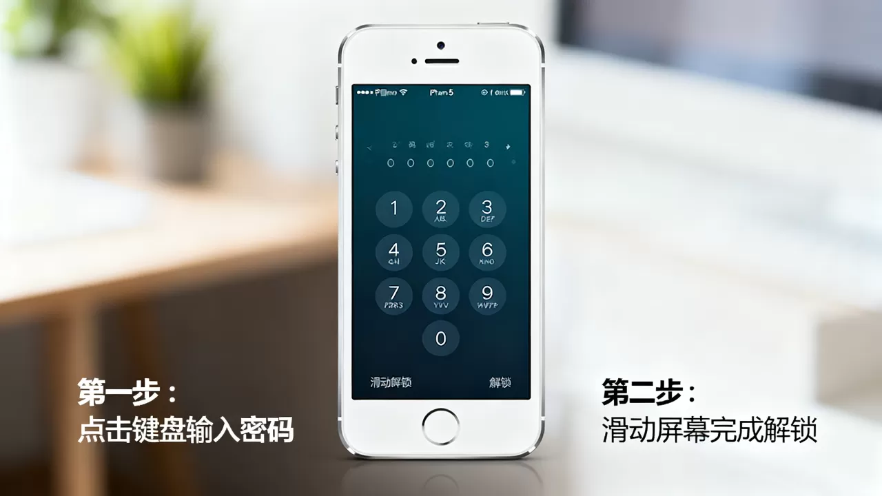 iphone5全键盘怎么解锁，iphone5全键盘