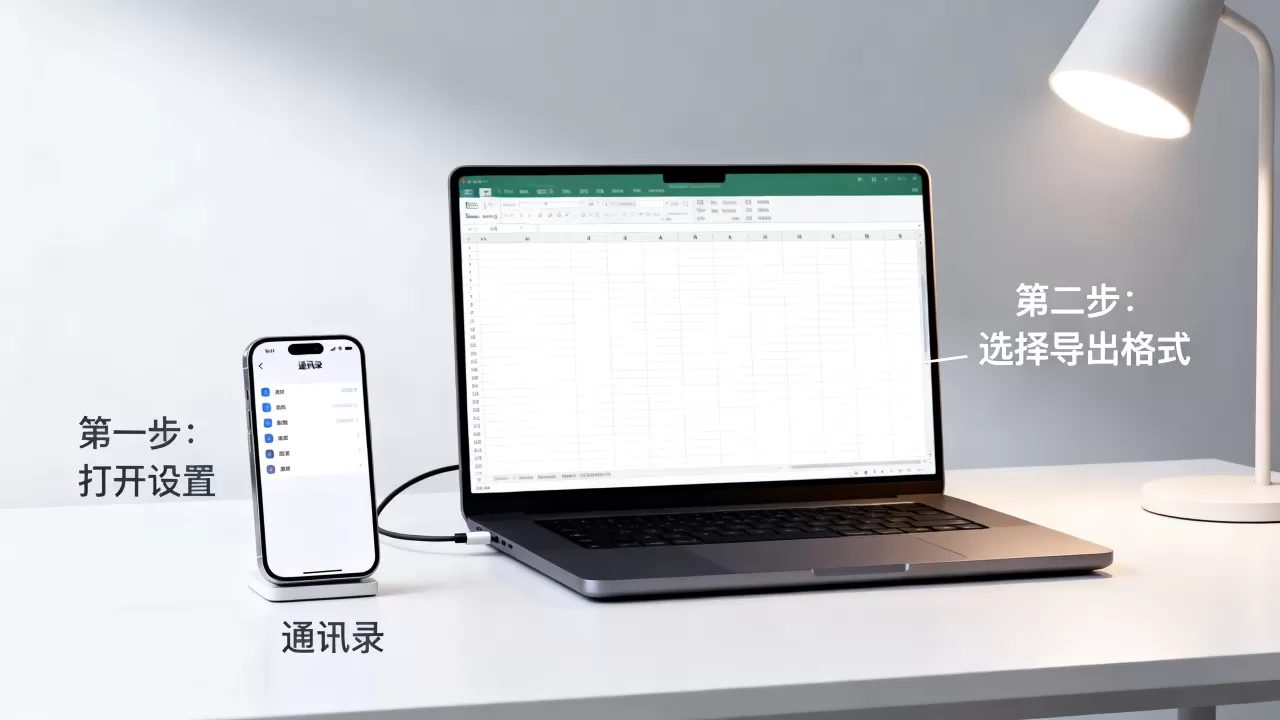 iphone联系人怎么导入excel，iphone联系人导出excel