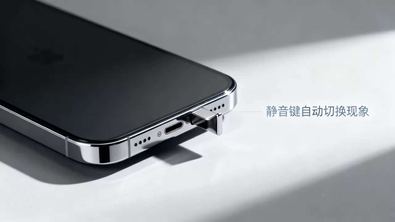 iphone静音键自动切换怎么回事，iphone静音键