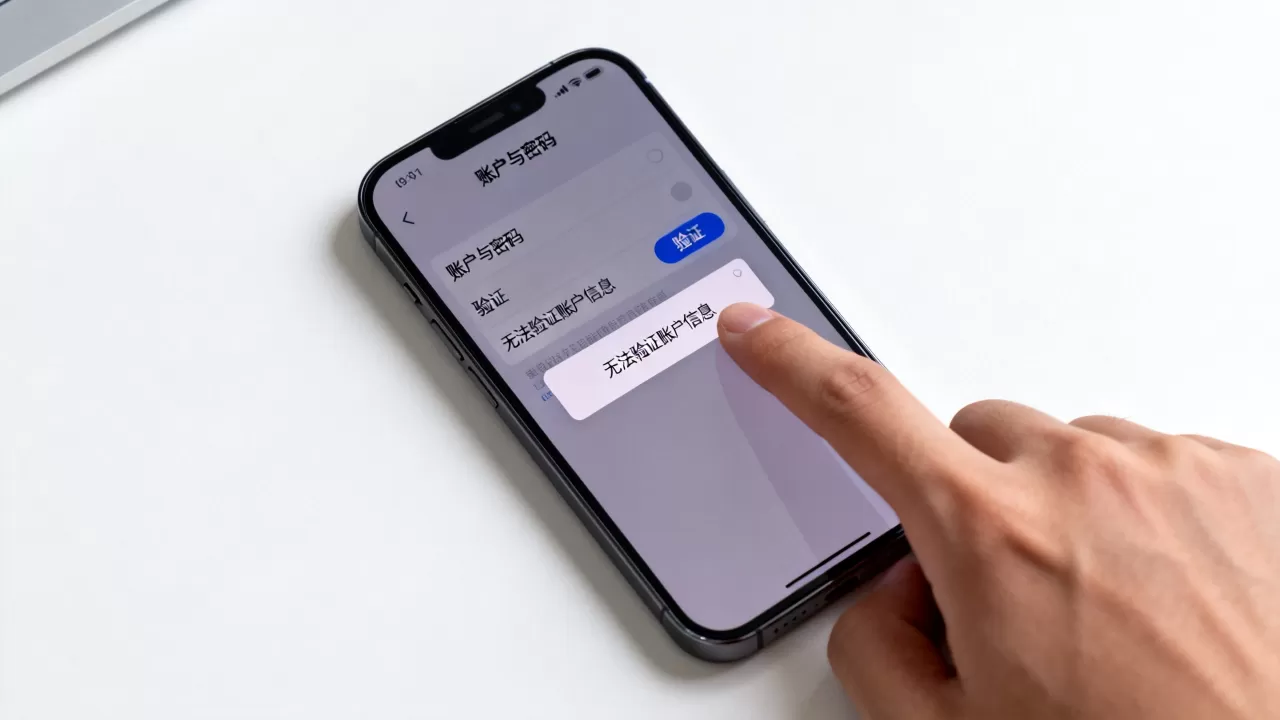 iphone无法验证账户信息怎么办，iphone无法验证账户