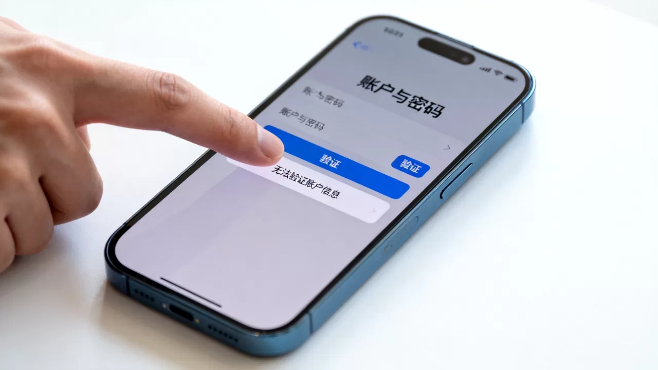 iphone无法验证账户信息怎么办，iphone无法验证账户