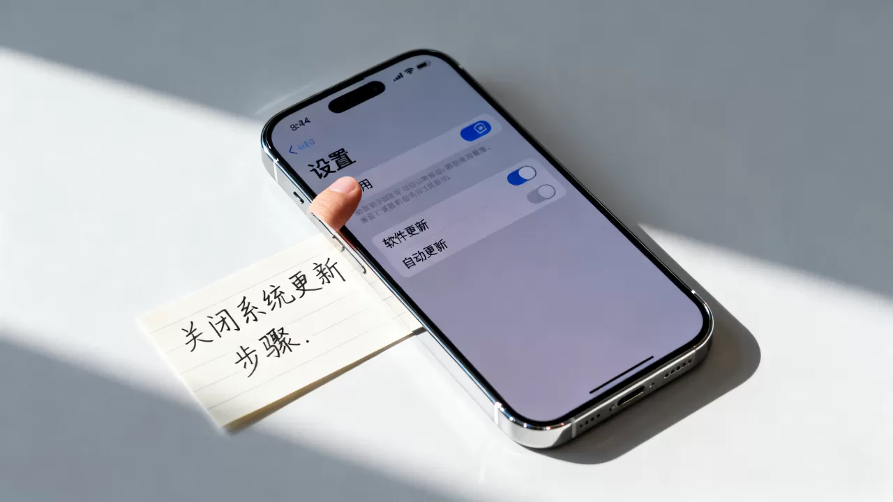 iphone怎么停止系统更新，iphone关闭自动更新