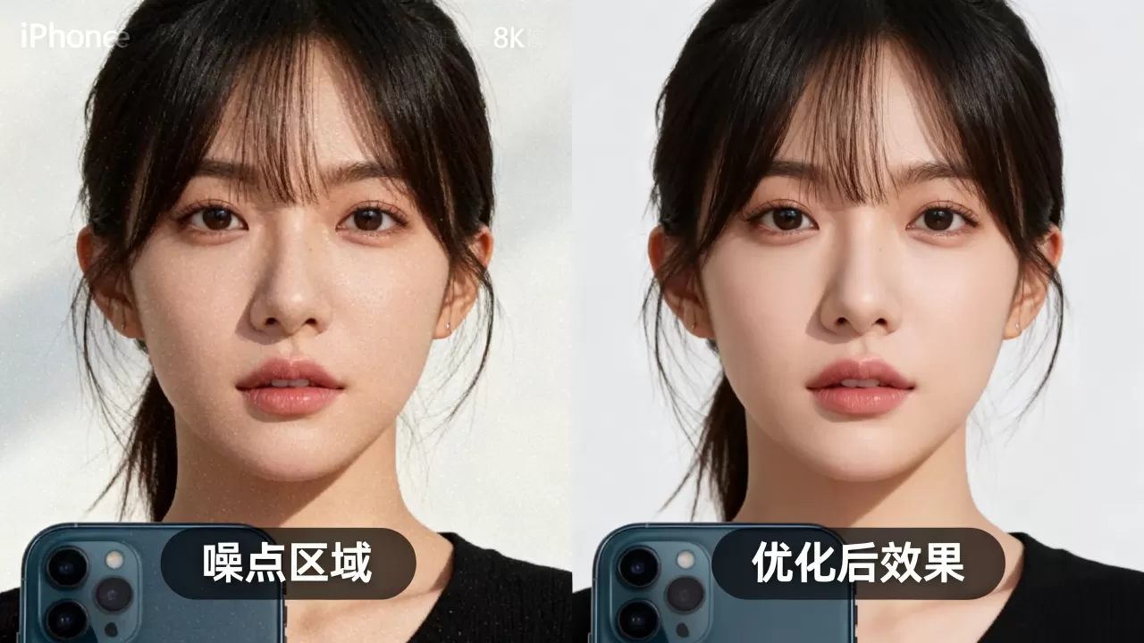 iPhone人像模式噪点怎么消除，iphone人像模式噪点