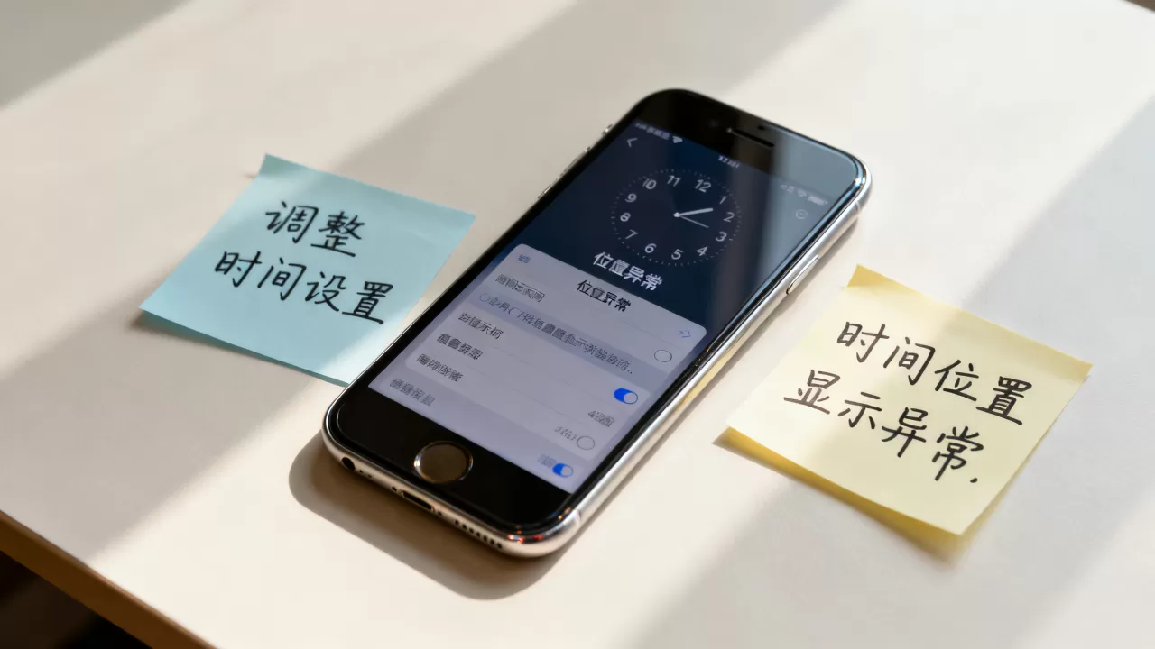 iphone7时间位置显示异常，iphone7时间位置不准怎么办