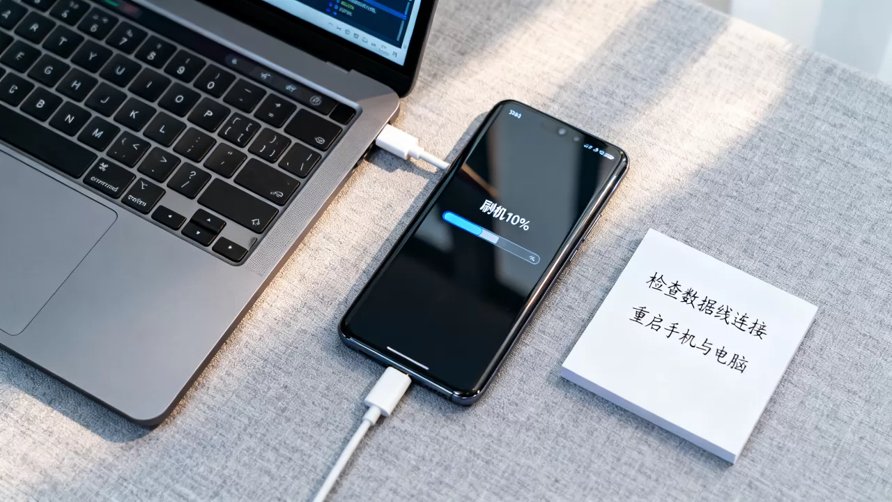 刷机10%卡住不动怎么办？手机刷机教程